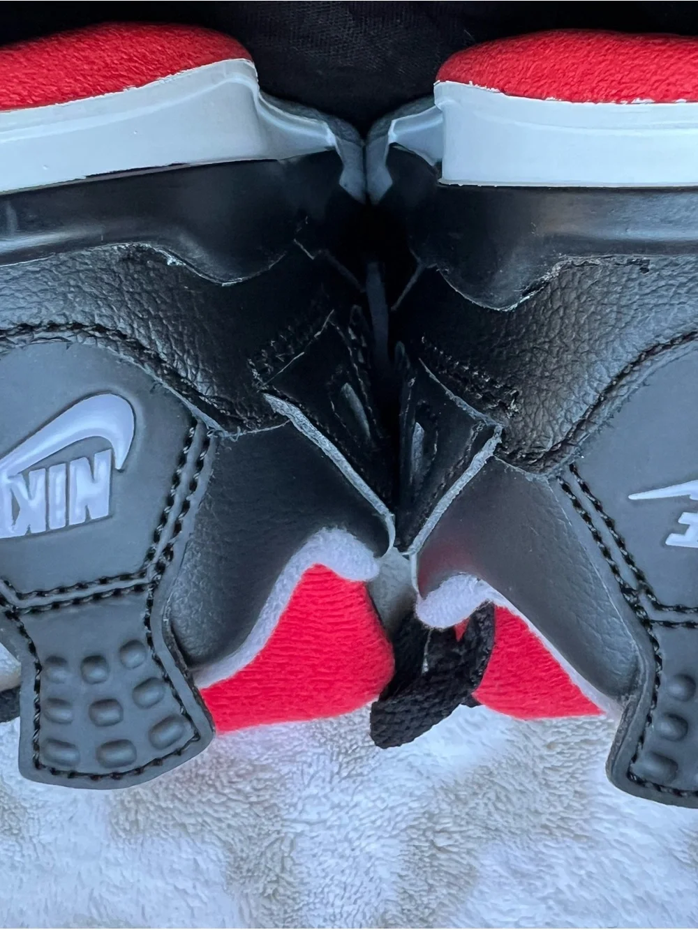 Jordan Toddler Black Sneakers with Red Accents
